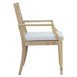Стол Bolen акация масив бежов текстил 59x63,2x89,9cм