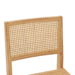 Стол Brenin от естествено каучуково дърво 45x56x82cm