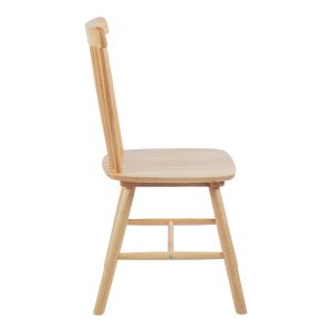 Стол Bristol от каучуково дърво в естествен нюанс 45x51x86 см