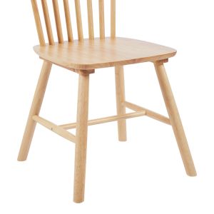 Стол Bristol от каучуково дърво в естествен нюанс 45x51x86 см
