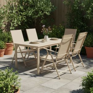 CHAIR CANDOR CAPPUCCINO METAL AND BROWN TEXTILE 51.5X63.5X107CM