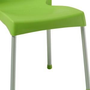 Стол Crafted полипропилен в зелено с алуминиев крак