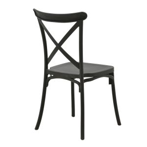 Стол Crossie Pp в тъмно сив нюанс 38x46.5x82см