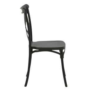 Стол Crossie Pp в тъмно сив нюанс 38x46.5x82см