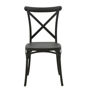 Стол Crossie Pp в тъмно сив нюанс 38x46.5x82см