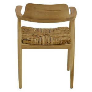 Denverone chair natural teak-banana rope 57x54x79cm