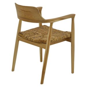 Denverone chair natural teak-banana rope 57x54x79cm