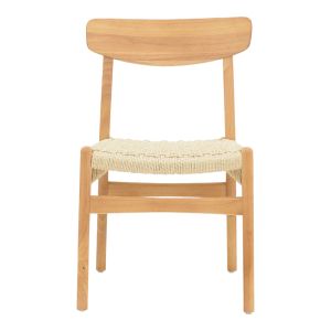 Eaprine chair natural rope-rubberwood 49x53x77cm
