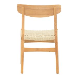 Eaprine chair natural rope-rubberwood 49x53x77cm