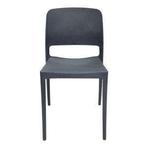 Стол Fenxy Pp в черен цвят 38x42x77см