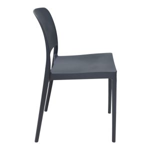 Стол Fenxy Pp в черен цвят 38x42x77см