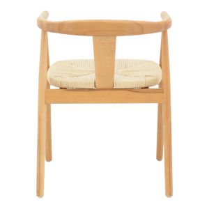 Gernine chair, solid beech wood and rope in natural shade, 56x49x73cm