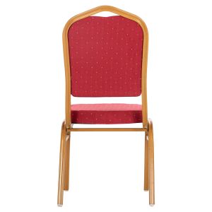 Hilton metallic chair with damask in burgundy 44x66x92.5hcm HM0054