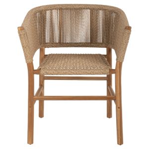 Стол Irvine Hm9822 от тиково дърво в естествен цвят 64x56x76cm