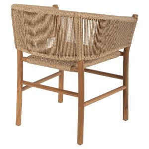Стол Irvine Hm9822 от тиково дърво в естествен цвят 64x56x76cm
