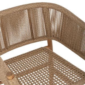 Стол Irvine Hm9822 от тиково дърво в естествен цвят 64x56x76cm