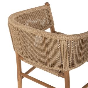 Стол Irvine Hm9822 от тиково дърво в естествен цвят 64x56x76cm
