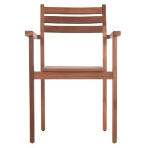 Стол Kempo Hm6358 тиково дърво в естествен цвят --58x58,5x88всм.