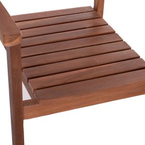 Стол Kempo Hm6358 тиково дърво в естествен цвят --58x58,5x88всм.