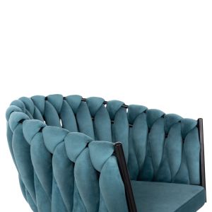 Стол Luanda Vivian плюш тюркоаз Hm8741,05 60x54x78