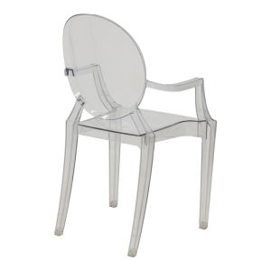 Chair Narova Pc transparent polycarbonate acrylic 43x48x92cm