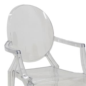 Chair Narova Pc transparent polycarbonate acrylic 43x48x92cm