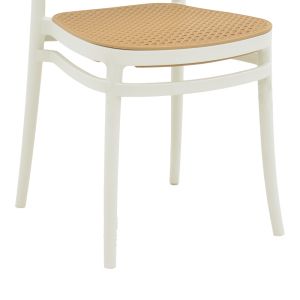 Стол Nereus бял полипропилен 45x43x84cм