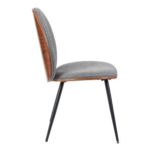 СТОЛ NEREZY ОТ ОРЕХОВО ДЪРВО СЪС СИВ ПЛАТ 57.5X48X88СМ