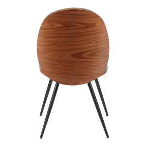 СТОЛ NEREZY ОТ ОРЕХОВО ДЪРВО СЪС СИВ ПЛАТ 57.5X48X88СМ
