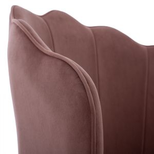 Стол Princess Avie плюш пепел от рози Hm8737,02 48x48x85cm