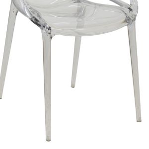 Chair Ramsei Pc transparent polycarbonate acrylic 55x53x84cm
