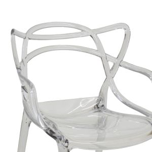 Chair Ramsei Pc transparent polycarbonate acrylic 55x53x84cm