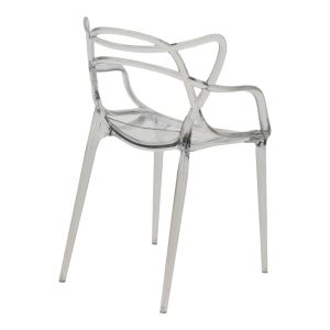Chair Ramsei Pc transparent polycarbonate acrylic 55x53x84cm