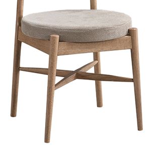 Стол Raudi от каучуково дърво в естествено бежов цвят 45.5x45.5x81см