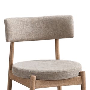 Стол Raudi от каучуково дърво в естествено бежов цвят 45.5x45.5x81см