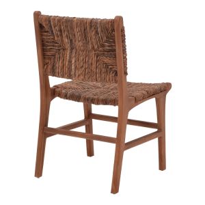 Refane chair natural color teak wood and banana rope 50x58x85cm