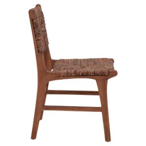 Refane chair natural color teak wood and banana rope 50x58x85cm