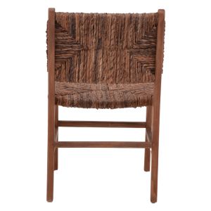 Refane chair natural color teak wood and banana rope 50x58x85cm