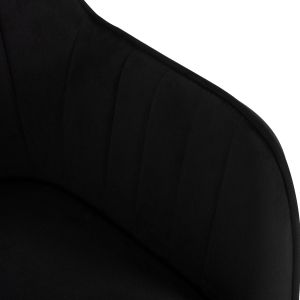 Стол Sawyer Hm8523,04 черно кадифе и златни крака