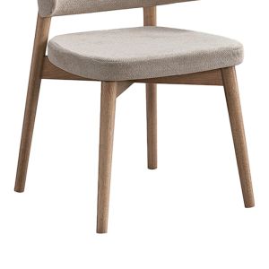 Стол Siena от каучуково дърво в естествено бежов нюанс 48x50x81см