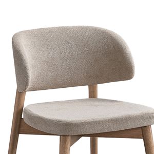 Стол Siena от каучуково дърво в естествено бежов нюанс 48x50x81см