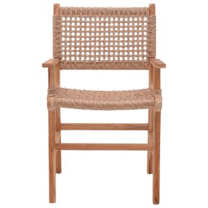 Sponze chair natural color teak wood rope 54x60x86cm
