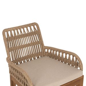 Стол Stardom Hm9760,01 от масивно тиково дърво в натурален цвят Color 57x65x83hcm
