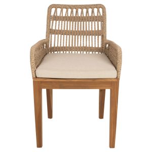 Стол Stardom Hm9760,01 от масивно тиково дърво в натурален цвят Color 57x65x83hcm