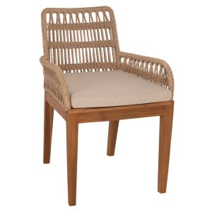 Стол Stardom Hm9760,01 от масивно тиково дърво в натурален цвят Color 57x65x83hcm