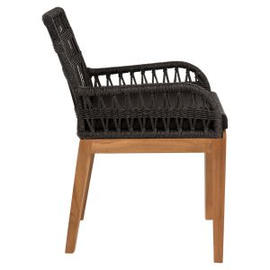 Стол Stardom Hm9760,02 от масивно тиково дърво в меден цвят 57x65x83hcm