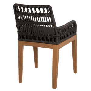 Стол Stardom Hm9760,02 от масивно тиково дърво в меден цвят 57x65x83hcm