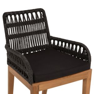 Стол Stardom Hm9760,02 от масивно тиково дърво в меден цвят 57x65x83hcm