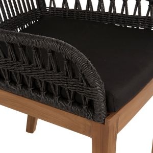 Стол Stardom Hm9760,02 от масивно тиково дърво в меден цвят 57x65x83hcm