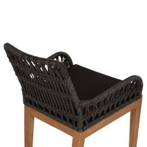 Стол Stardom Hm9760,02 от масивно тиково дърво в меден цвят 57x65x83hcm